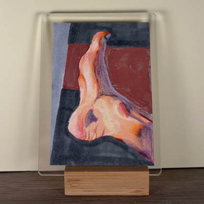 Sunlit Foot aceo art card thumbnail 1
