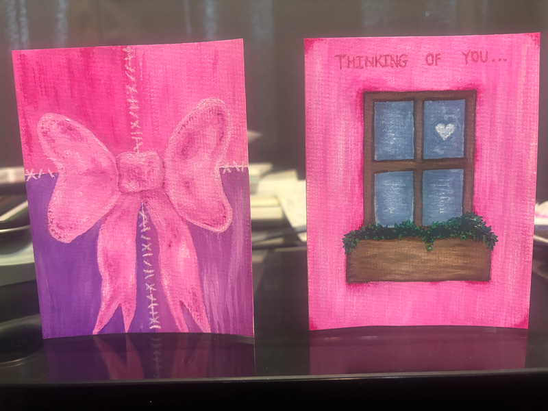Cards for the girls <3 aceo art card
