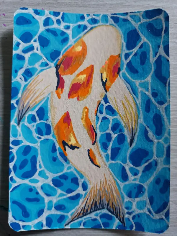 Don't Be Koi 1 aceo art card