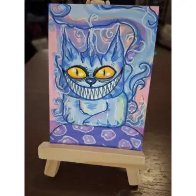 Cheshire aceo art card thumbnail 2
