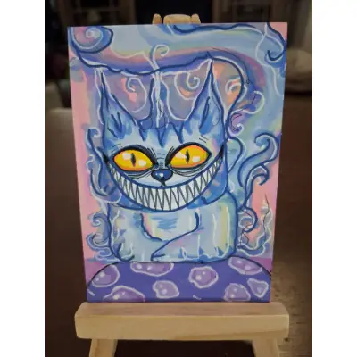Cheshire aceo art card thumbnail 4