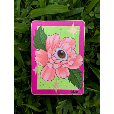 Seeing Stars Rose aceo art card thumbnail 1