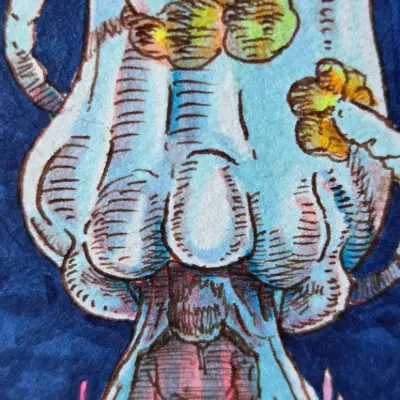 A Part of the System. aceo art card thumbnail 2