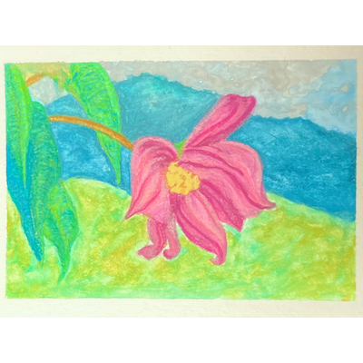 A Flowers View aceo art card thumbnail 2