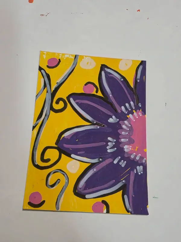 Purple Haze aceo art card