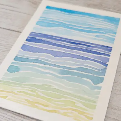 Sea and Sky aceo art card thumbnail 2