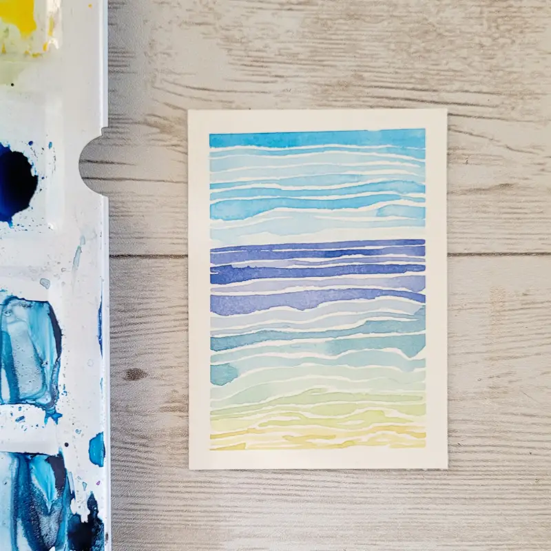 Sea and Sky aceo art card