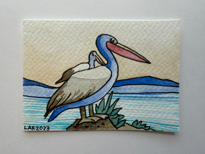 San Francisco Bay National Wildlife Refuge aceo art card thumbnail 1