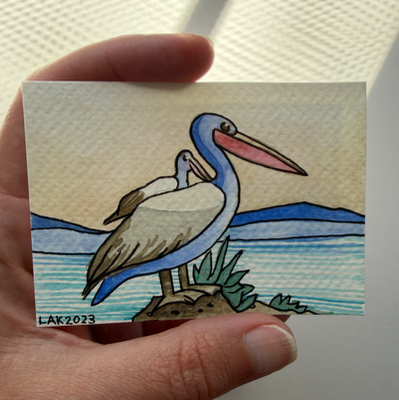 San Francisco Bay National Wildlife Refuge aceo art card thumbnail 4