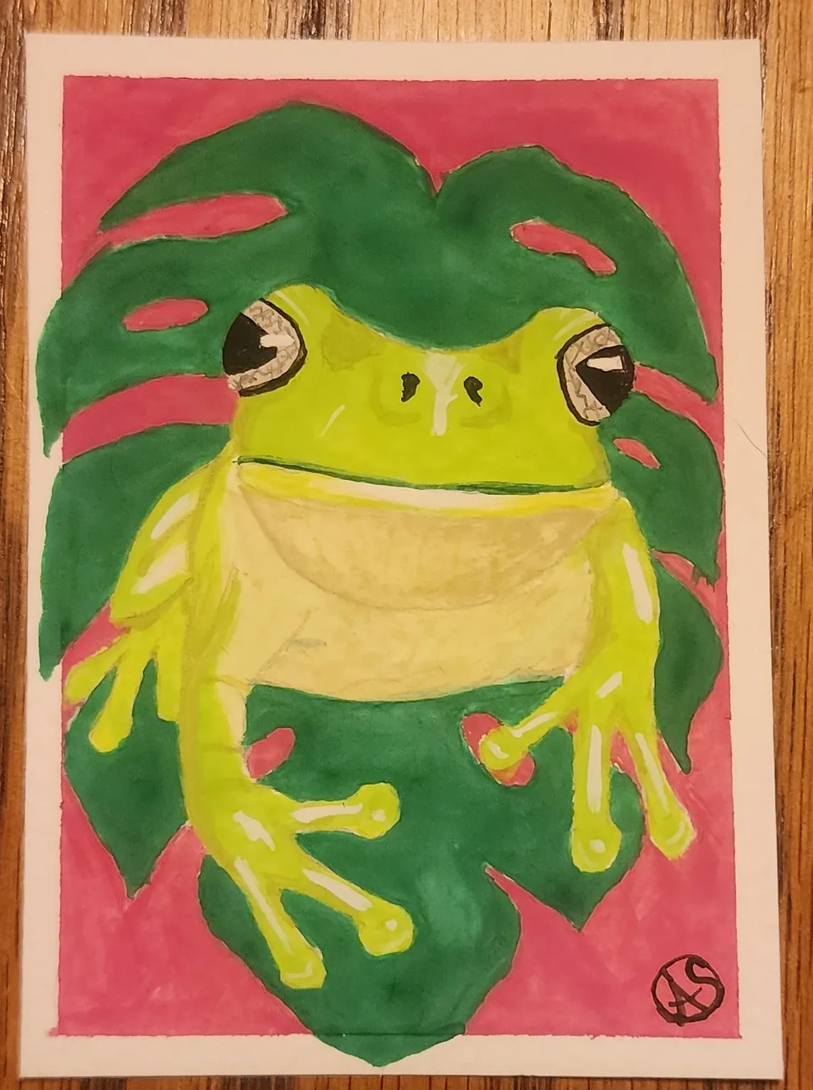 Frogs - Series - #1 aceo art card