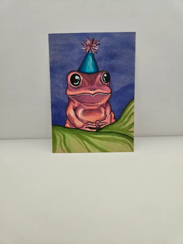 Waiting for Cake aceo art card