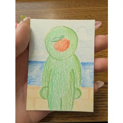 The Smiski of Smiski aceo art card thumbnail 2