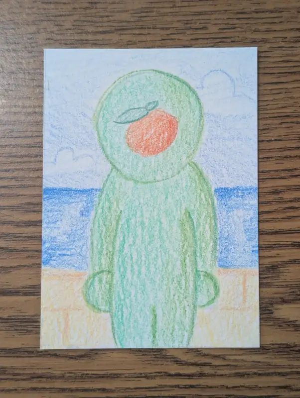 The Smiski of Smiski aceo art card