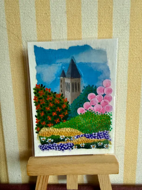 Enchanted Tower aceo art card