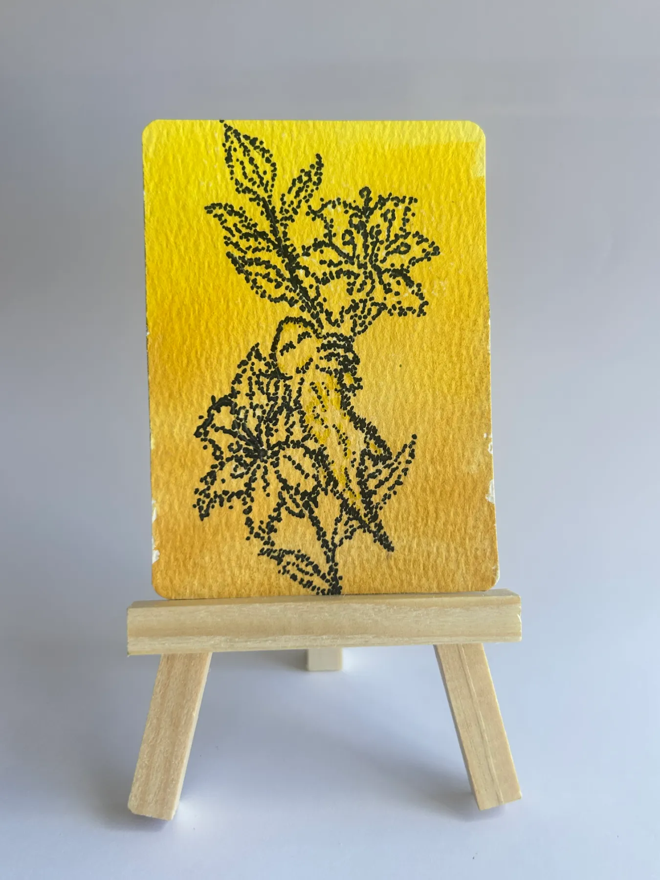 Lily – ACEO Original (Flowerlotl Collection 2/8) aceo art card