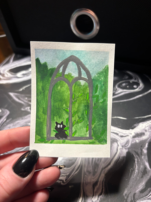 Spooky baby aceo art card thumbnail 2