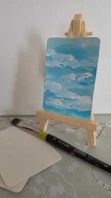 Blue sku aceo art card thumbnail 2