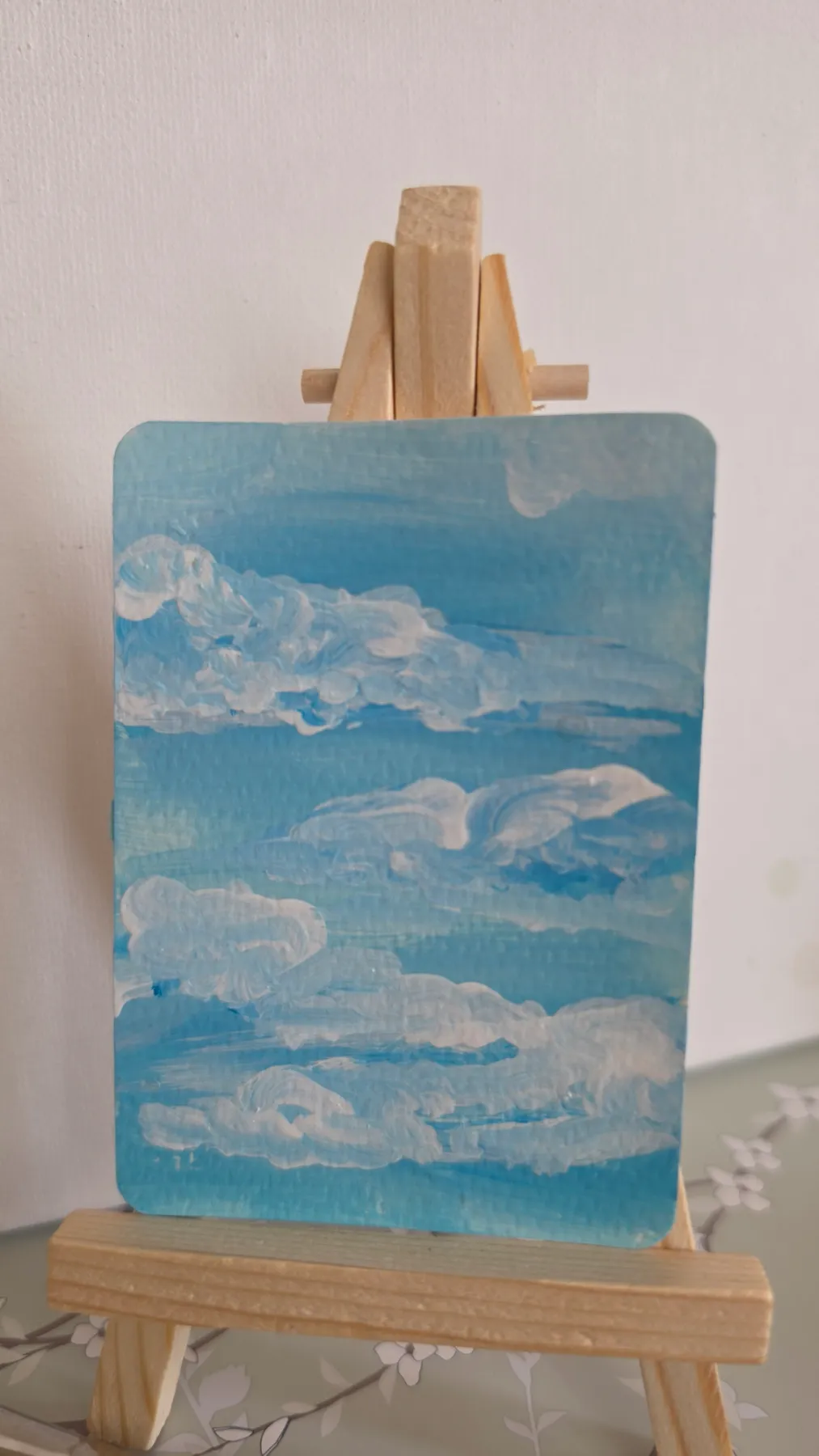 Blue sku aceo art card