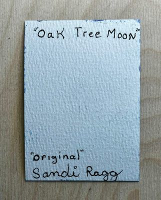 Oak Tree Moon aceo art card thumbnail 2