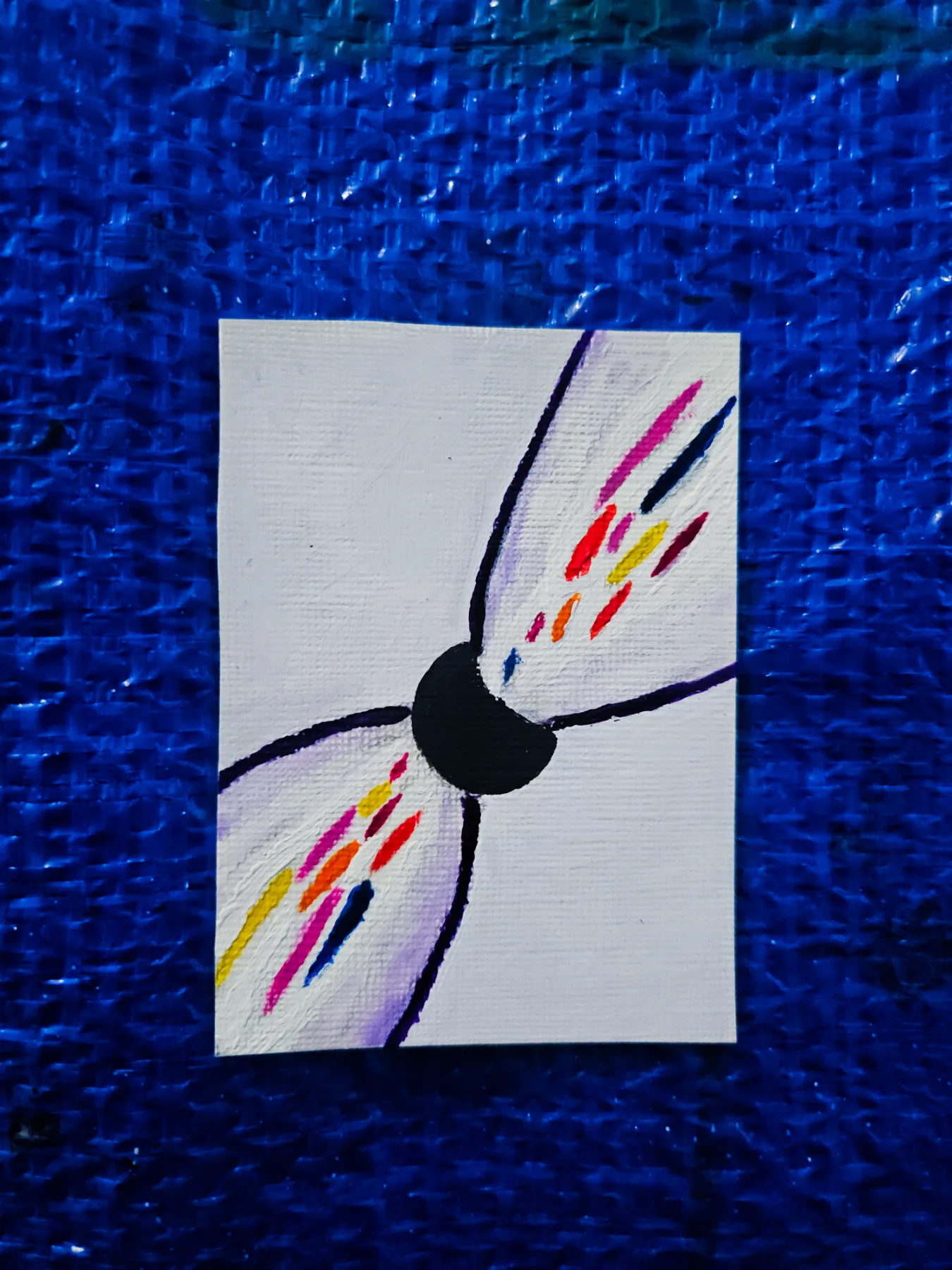 Exploding Black Hole aceo art card