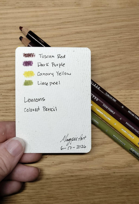 Lemons aceo art card thumbnail 2