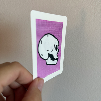 Original Skull ACEO | Little Bones #3/3 aceo art card thumbnail 2