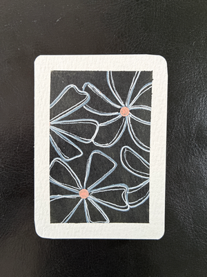 HInts of Floral aceo art card thumbnail 2