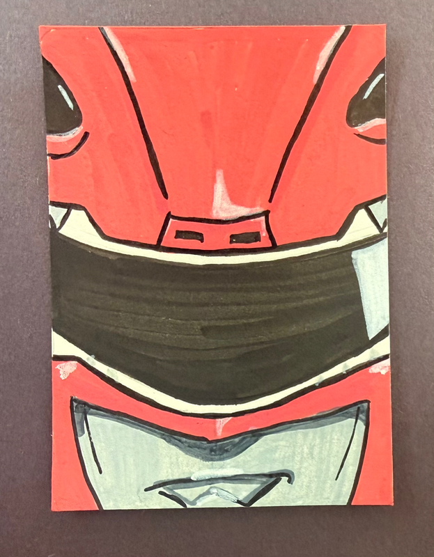 OG Red Ranger aceo art card