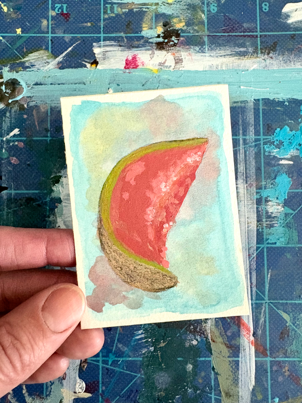 One in a Melon aceo art card