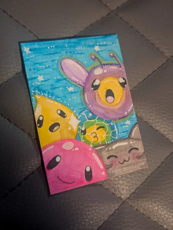 'Holy Slimes!' - Squimp's Fav - 2/10 aceo art card