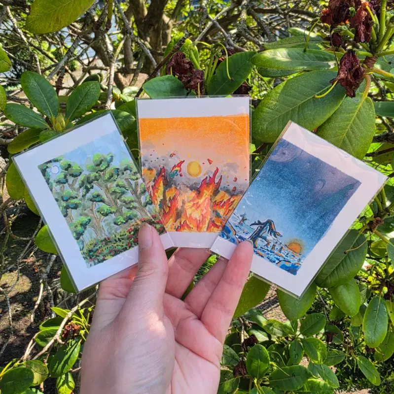 The Cycle aceo art card