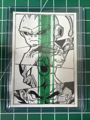 Evolution of Evil- Original Hand-Drawn ACEO aceo art card thumbnail 2