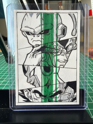 Evolution of Evil- Original Hand-Drawn ACEO aceo art card thumbnail 1