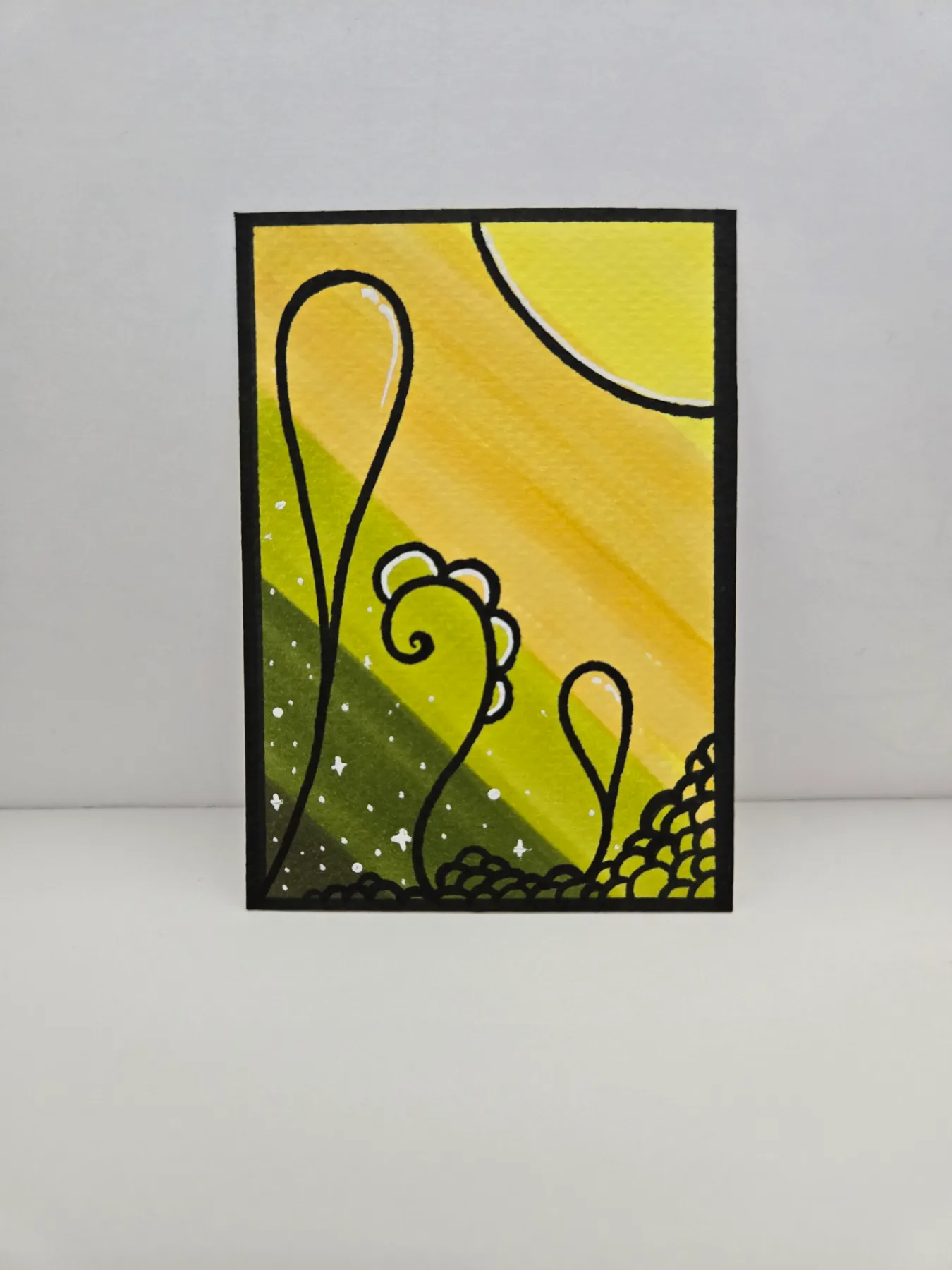 Spring aceo art card