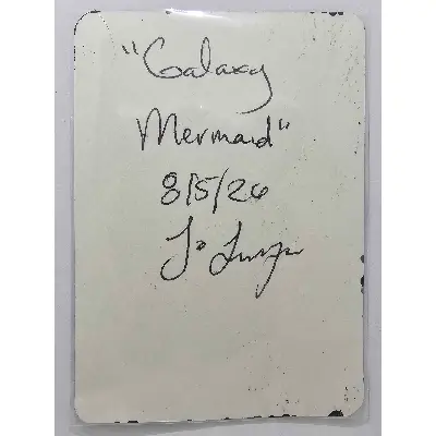 Galaxy Mermaid aceo art card thumbnail 3