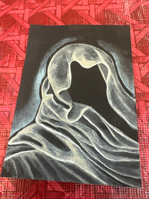 Romantic Horror Knight aceo art card thumbnail 2