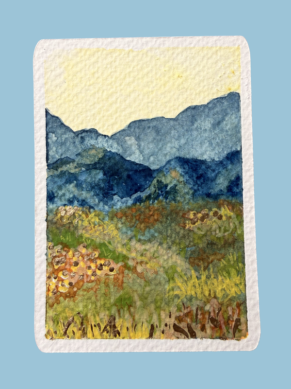 Blue Mountains aceo art card