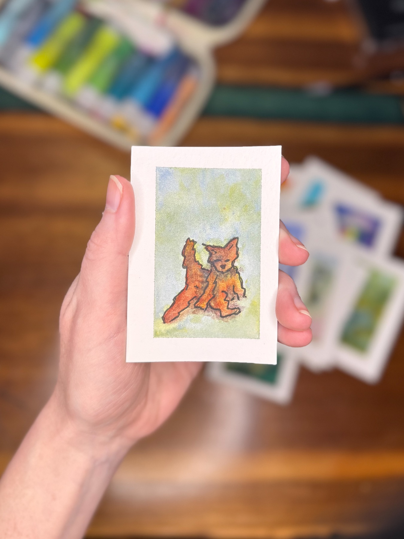 Privacy aceo art card