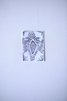 Hypno-fish aceo art card thumbnail 2
