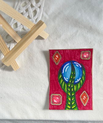 “Hold Tight” aceo art card thumbnail 2