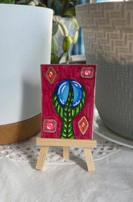 “Hold Tight” aceo art card thumbnail 1