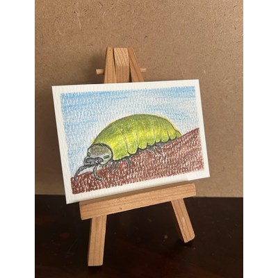Roly Poly aceo art card thumbnail 3