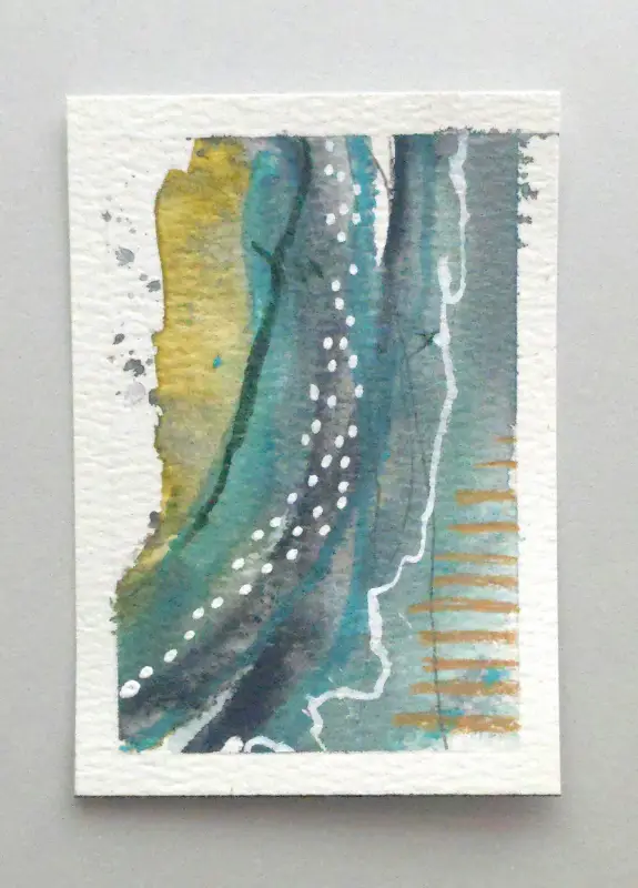 Golden Earth 1 aceo art card