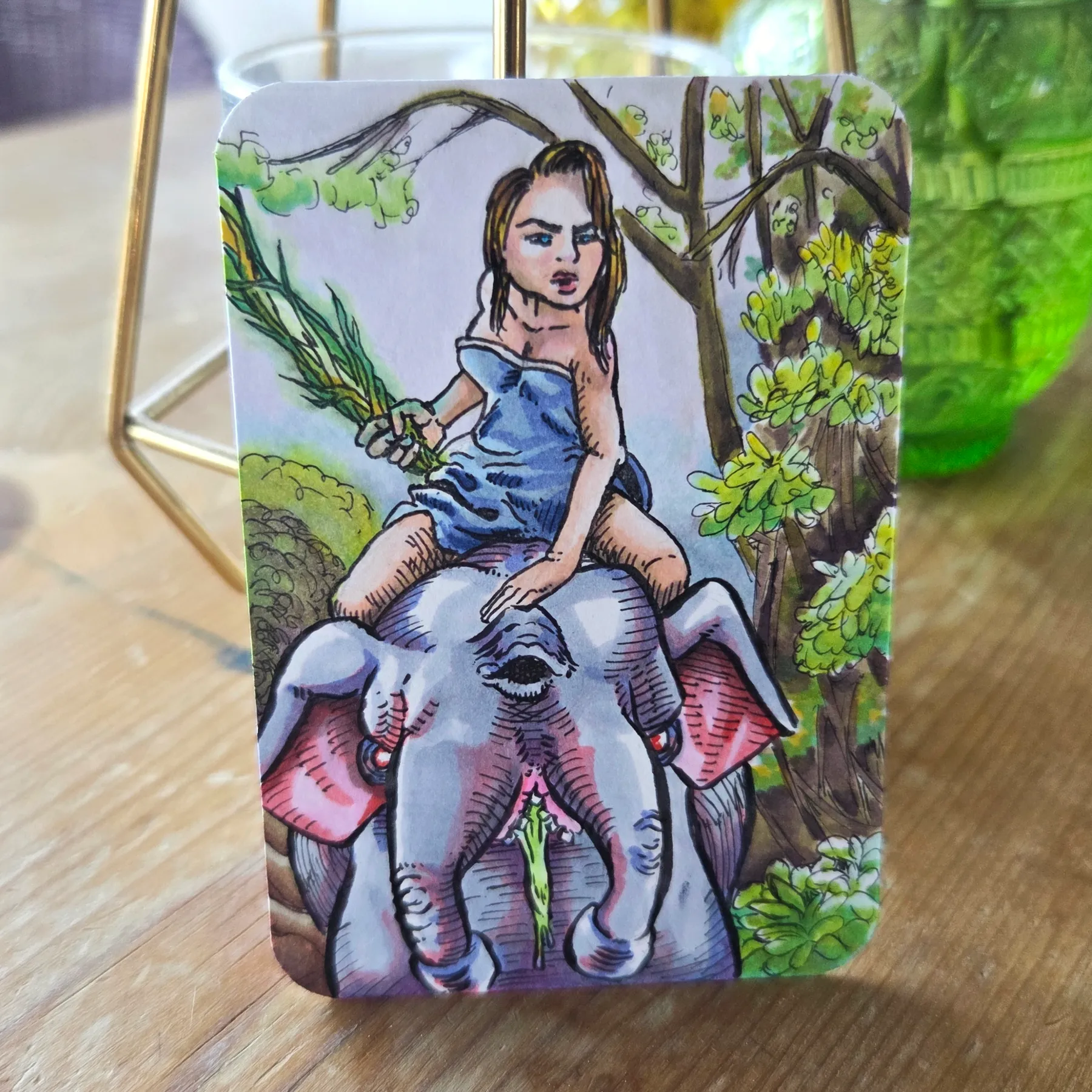 Tread Lightly aceo art card