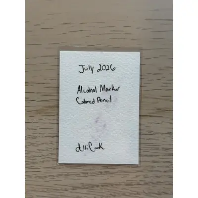 Cherry Shrimp aceo art card thumbnail 2