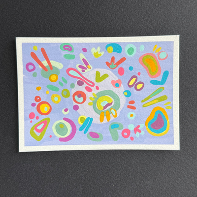 microscopic life aceo art card thumbnail 2