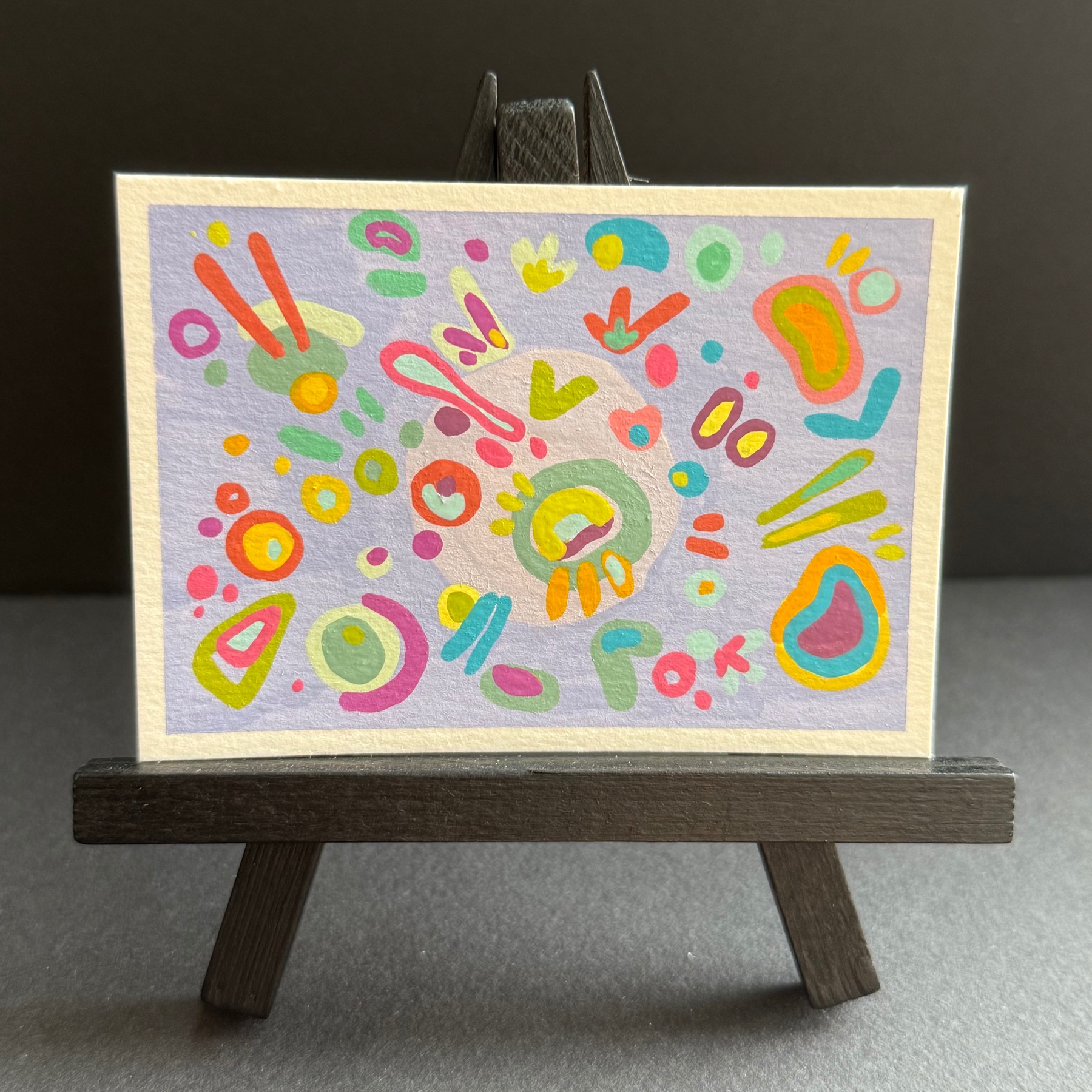 microscopic life aceo art card
