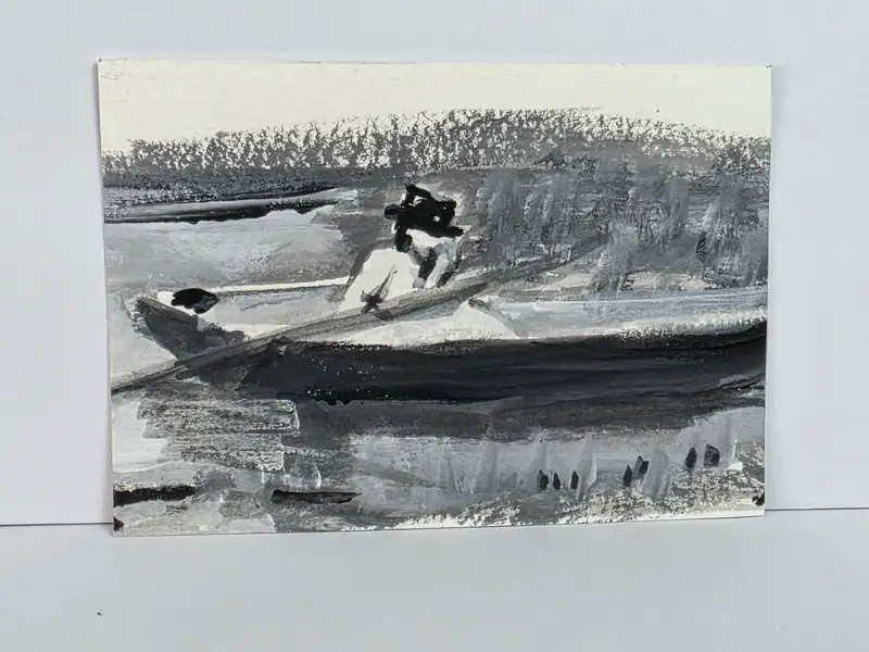 Old Masters Value Study - 2 aceo art card