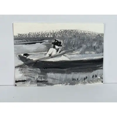 Old Masters Value Study - 2 aceo art card thumbnail 1