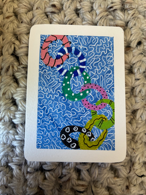 Come float with me! aceo art card thumbnail 2